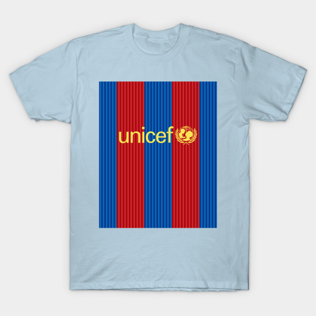 Vintage football Unicef Barcelona by bobdijkers